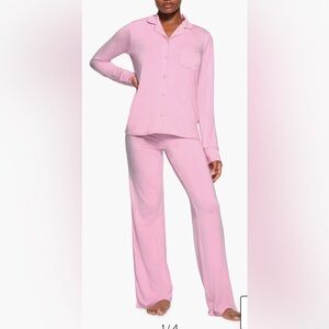 SKIMS Light Pink Pajama Set